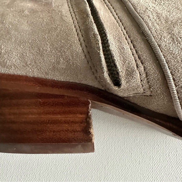 Sam Edelman Petty Taupe Suede Ankle Boots - Picture 6 of 8